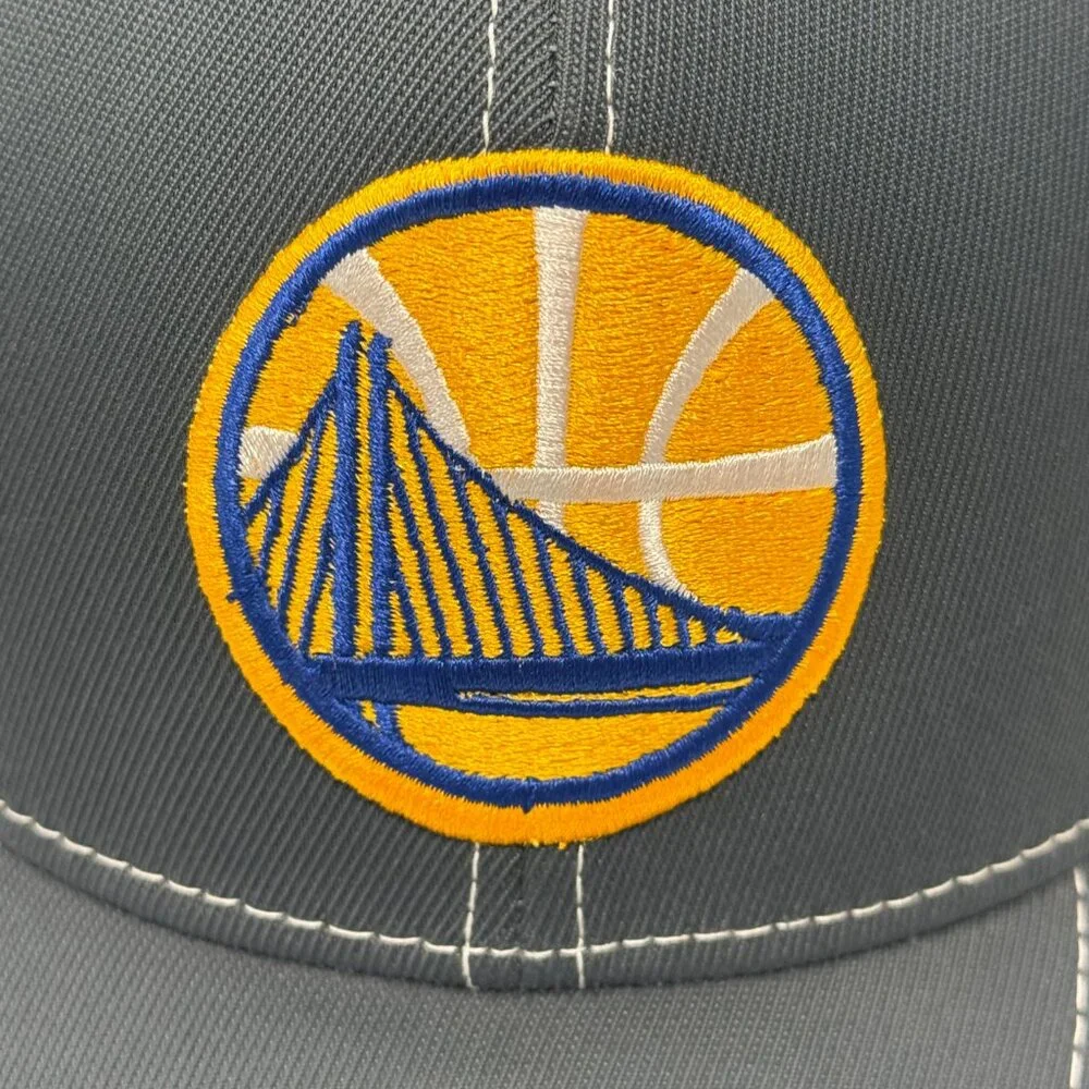 Adidas Golden State Warriors Hat L/XL Gray Stretch NBA Basketball‎ Cap
